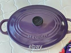 Le Creuset Oval Dutch Oven 25cm 3.5qt Cassis Purple Cast Iron Unused NoBox Scuff