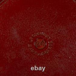 Le Creuset Round Dutch Oven 4.2L 4.5qt 24cm Red Enamel Cast Iron FRANCE