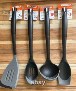 Le Creuset Signature 5.5 Qt Round Dutch Oven Oyster 4/P Bi Material Utensils