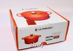 Le Creuset Signature 7 1/4-Quart Round Enamel Cast Iron Dutch Oven in Cerise