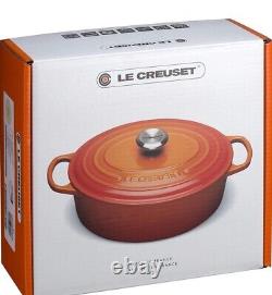 Le Creuset Signature 9.5 qt Oval Enamel Cast Iron Dutch Oven Oyster Grey IN BOX