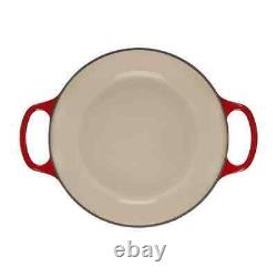 Le Creuset Signature Cast Iron 3-1/2 Quart Round Dutch Oven Cerise