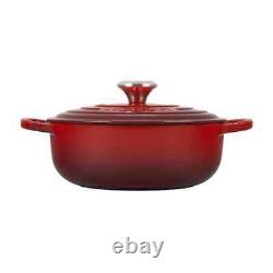 Le Creuset Signature Cast Iron 3-1/2 Quart Round Dutch Oven Cerise