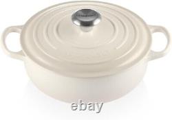 Le Creuset Signature Cast Iron 3-1/2 Quart Round Dutch Oven Meringue