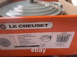 Le Creuset Signature Cast Iron 5.5 Quart Round Dutch Oven, Sea Salt Factory Defc