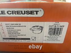 Le Creuset Signature Cast Iron 5.5 Quart Round Dutch Oven, Sea Salt Factory Defc