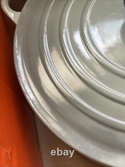 Le Creuset Signature Cast Iron 5.5 Quart Round Dutch Oven, Sea Salt Factory Defc