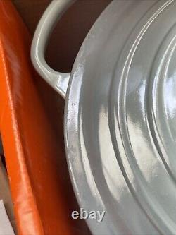 Le Creuset Signature Cast Iron 5.5 Quart Round Dutch Oven, Sea Salt Factory Defc