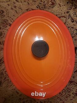 Le Creuset Signature Cast Iron 6.75 Quart Oval Dutch Oven, Flame