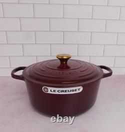 Le Creuset Signature Cast Iron 7.25 Quart Round Dutch Oven, Rhone NEW