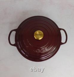 Le Creuset Signature Cast Iron 7.25 Quart Round Dutch Oven, Rhone NEW