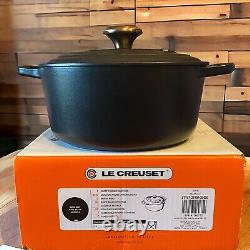 Le Creuset Signature Cast Iron Dutch Oven Matte Black LICORICE 4.5 Qt Round # 24