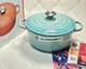 Le Creuset Signature Cocotte 20cm 2-3/4 Qt Cool Mint Cast Iron Dutch Oven Unused