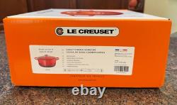 Le Creuset Signature Enamel Cast Iron No. 26 Cerise Dutch Oven with Lid, 5.5 Qt