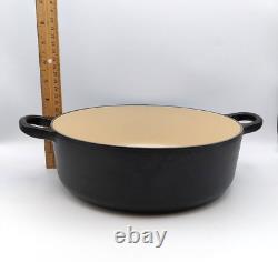 Le Creuset Signature Enameled Cast Iron Dutch Oven #24 Matt Black 3 1/2 QT NEW
