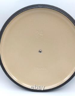 Le Creuset Signature Enameled Cast Iron Dutch Oven #24 Matt Black 3 1/2 QT NEW