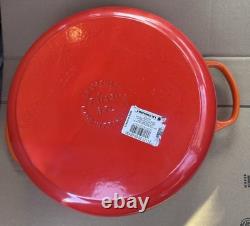 Le Creuset Signature Enameled Cast Iron Round 7.25 Qt Dutch Oven Flame Orange
