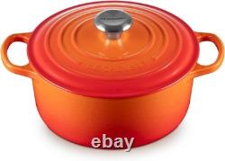 Le Creuset Signature Enameled Cast Iron Round Dutch Oven 4 1/2 qt. Flamme Dorée