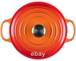 Le Creuset Signature Enameled Cast Iron Round Dutch Oven 4 1/2 qt. Flamme Dorée