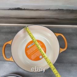 Le Creuset Signature Enameled Cast Iron Round Dutch Oven 4 1/2 qt. Flamme Dorée