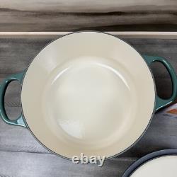 Le Creuset Signature Enameled Cast Iron Round Dutch Oven 5 1/2-Qt Artichaut Read