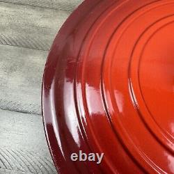 Le Creuset Signature Enameled Cast Iron Round Wide Dutch Oven 6 3/4-Qt. Red Read