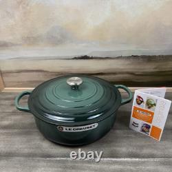Le Creuset Signature Enameled Cast Iron Wide Dutch Oven 6 3/4 Qt Artichaut Read