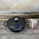 Le Creuset Signature Enameled Cast Iron Wide Dutch Oven 6 3/4 Qt Matte Black Ob