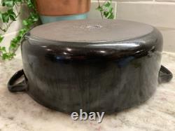 Le Creuset Signature Oval Casserole Dutch Oven 3.5 Qt. Glossy Black #25 R76