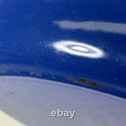Le Creuset Signature Round Casserole Dutch Oven Cobalt Blue Double Handle NO LID