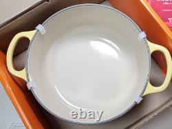Le Creuset Signature Round Dutch Oven 20cm 2.25qt Soleil Yellow Cast Iron NIB