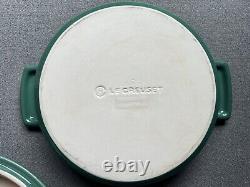 Le Creuset Stoneware 8.5 Round Baking Casserole Dutch Oven WithLid Green