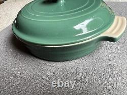 Le Creuset Stoneware 8.5 Round Baking Casserole Dutch Oven WithLid Green