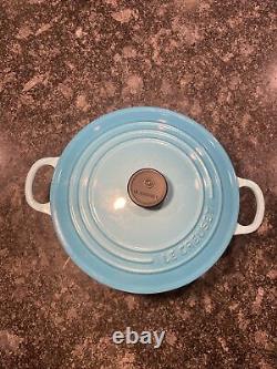 Le Creuset Teal/Turquoise/Blue Ombré Cast Iron Enamel Dutch Oven Teal #22 3.5 Qt