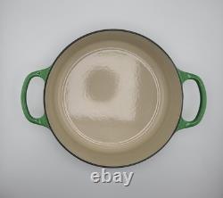 Le Creuset Wide Dutch Oven #24 Signature 3.5 Qt Bamboo In Good Condition