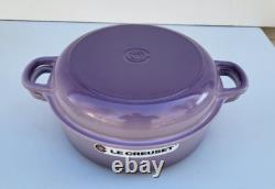 Le Creuset Wide Dutch Oven with Baker Lid 4.25 Qt Bluebell NIB