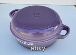 Le Creuset Wide Dutch Oven with Baker Lid 4.25 Qt Bluebell NIB