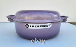 Le Creuset Wide Dutch Oven with Baker Lid 4.25 Qt Bluebell NIB