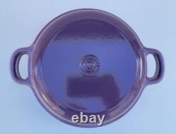 Le Creuset Wide Dutch Oven with Baker Lid 4.25 Qt Bluebell NIB