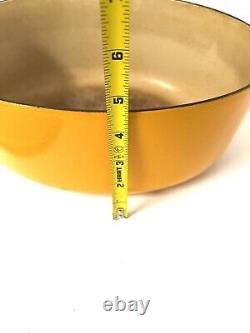 Le Creuset Yellow Wide Oval Dutch Oven F Lidded Enamel Cast Iron France F Series