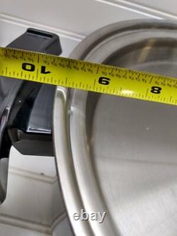 Lifetime 5 Qt Electric Dutch Oven Slow Cooker Liquid-Core Stainless Fry Pan Lid