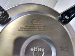 Lifetime 5 Qt Electric Dutch Oven Slow Cooker Liquid-Core Stainless Fry Pan Lid