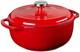Lodge 4.5 Quart Enameled Cast Iron Dutch Oven With Lid Quart, Solid Red