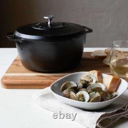 Lodge Blacklock 5.5 Quart Lightweight Cast Iron Dutch Oven with Lid