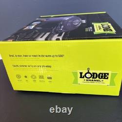 Lodge Color 6 QT Enameled Cast Iron Dutch Oven Purple NEW in Box Rare Retired