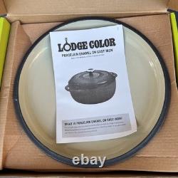 Lodge Color 6 QT Enameled Cast Iron Dutch Oven Purple NEW in Box Rare Retired