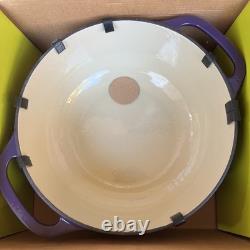 Lodge Color 6 QT Enameled Cast Iron Dutch Oven Purple NEW in Box Rare Retired