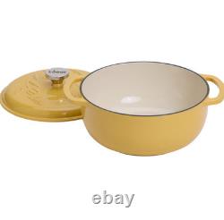 Lodge Enameled Cast Iron Dutch Oven with Tulip Lid 4.5 qt