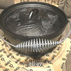 Lodge Pheasent Camp Oven Lid with Lodge No 8 Dutch Oven Bottom Custom Bundle