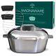 Magnaware Quality Cast Aluminum Oval Dutch Oven 5 Qt 11 Like Magnalite